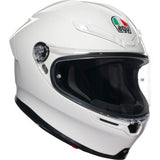 AGV K6 S Solid White Helmet